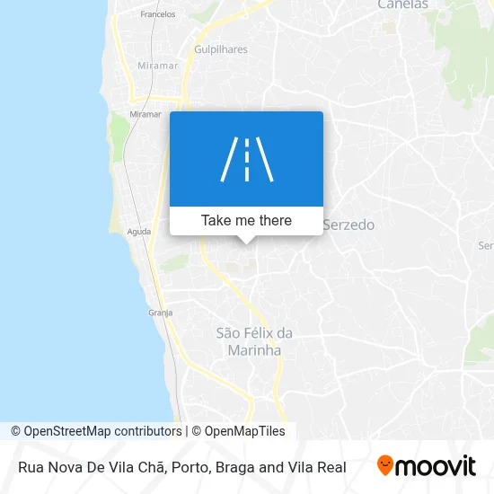 Rua Nova De Vila Chã map