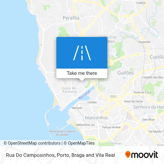 Rua Do Camposinhos map