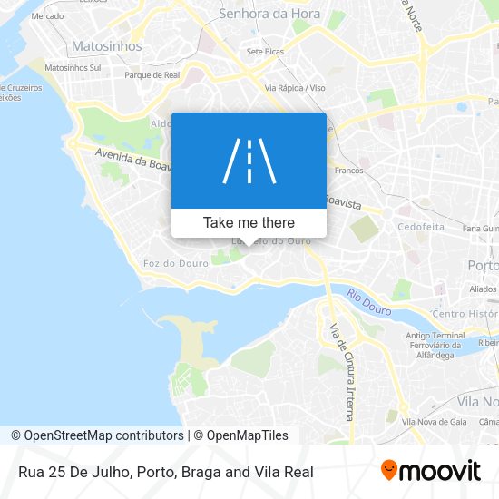 Rua 25 De Julho mapa