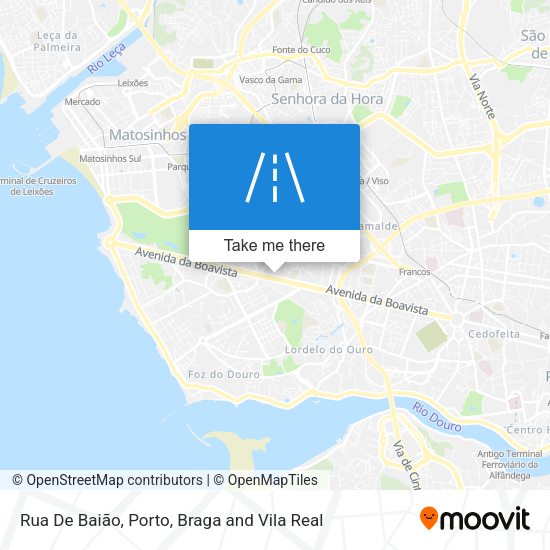 Rua De Baião mapa