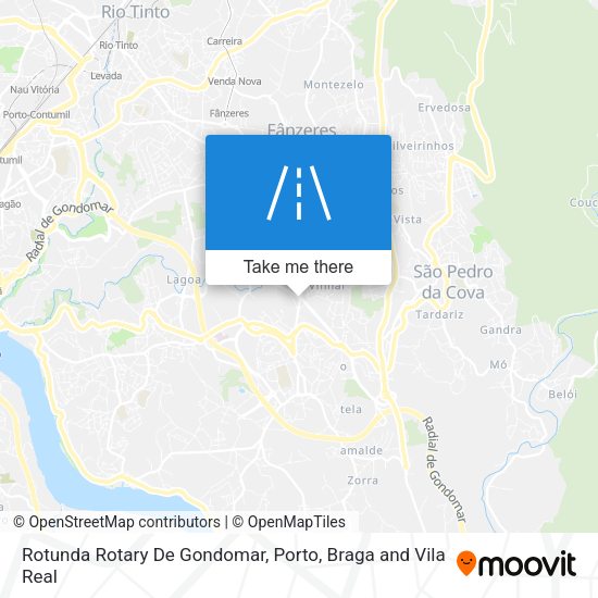 Rotunda Rotary De Gondomar map