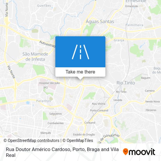 Rua Doutor Américo Cardoso mapa
