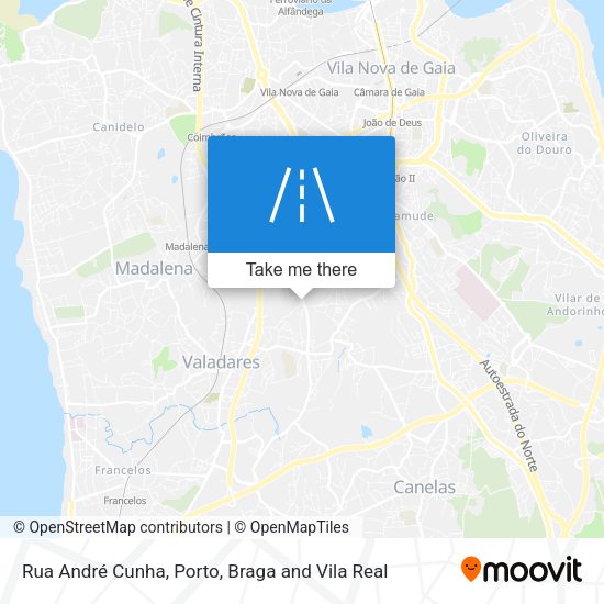 Rua André Cunha mapa