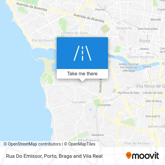 Rua Do Emissor map