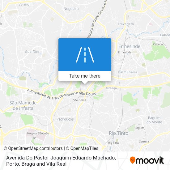 Avenida Do Pastor Joaquim Eduardo Machado map