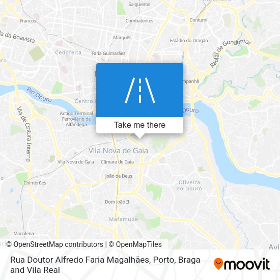 Rua Doutor Alfredo Faria Magalhães mapa