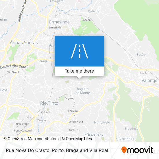 Rua Nova Do Crasto mapa