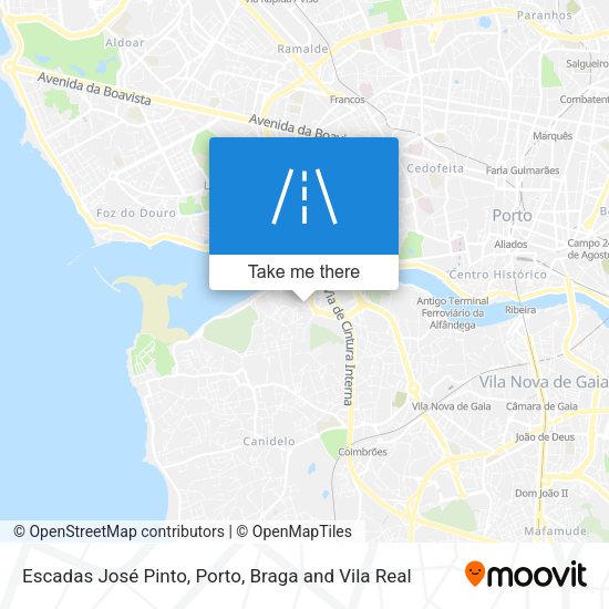 Escadas José Pinto map