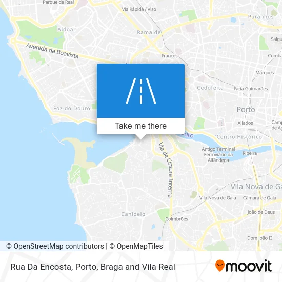 Rua Da Encosta map