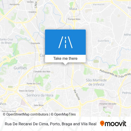 Rua De Recarei De Cima mapa