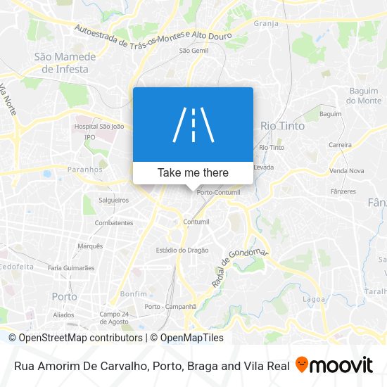 Rua Amorim De Carvalho mapa