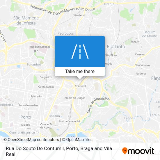 Rua Do Souto De Contumil mapa
