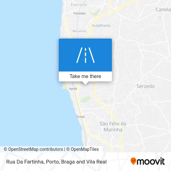 Rua Da Fartinha map