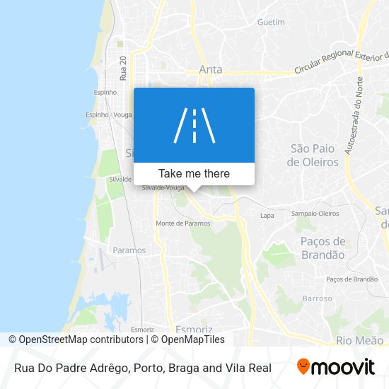 Rua Do Padre Adrêgo mapa