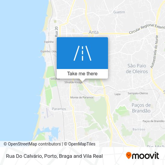 Rua Do Calvário mapa