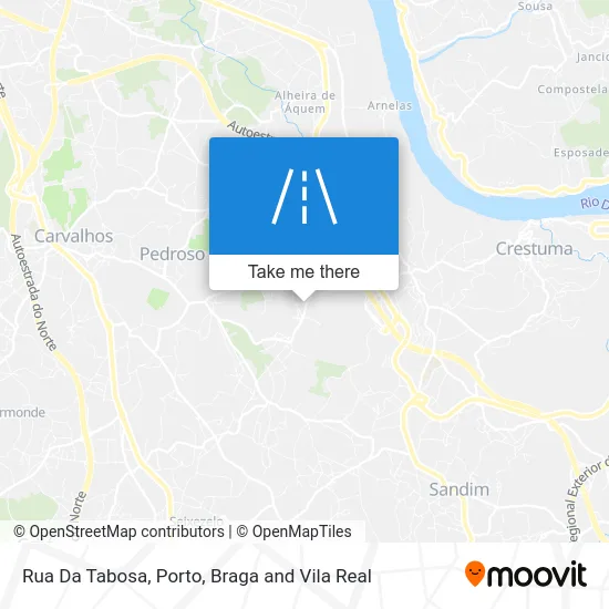 Rua Da Tabosa mapa