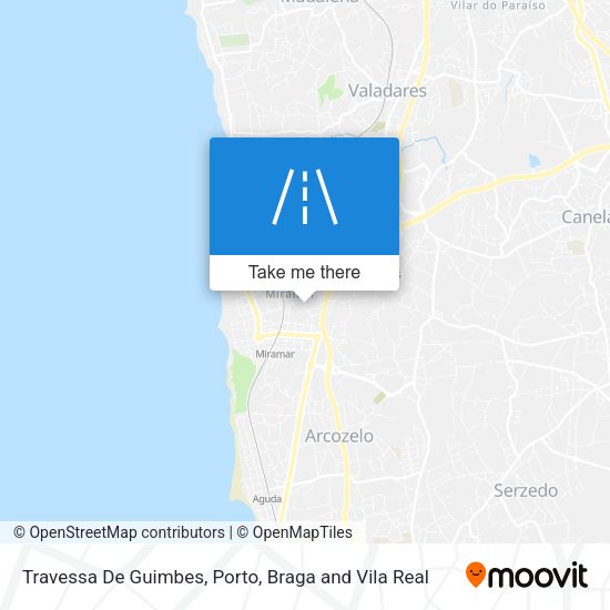 Travessa De Guimbes mapa