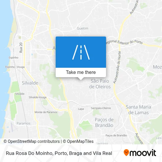 Rua Rosa Do Moínho map