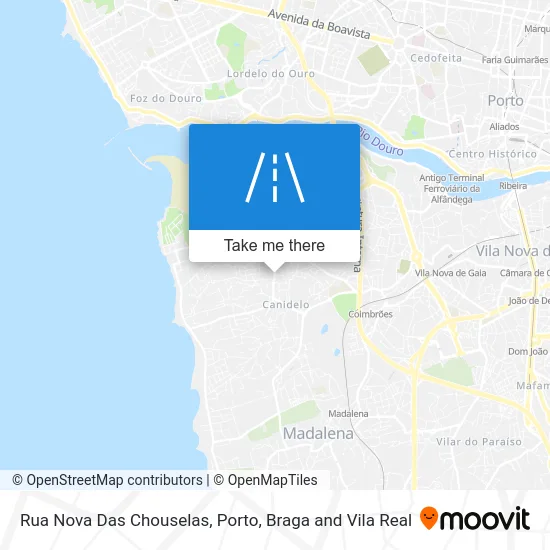 Rua Nova Das Chouselas map