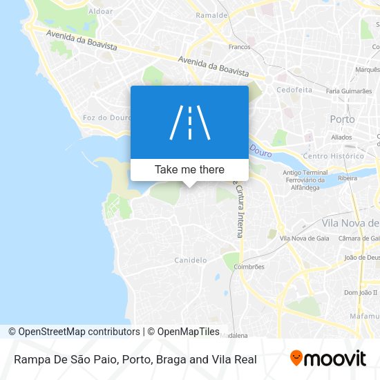 Rampa De São Paio mapa