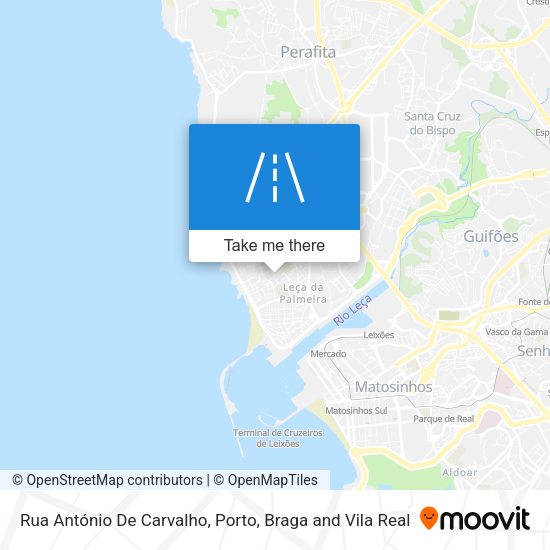 Rua António De Carvalho mapa