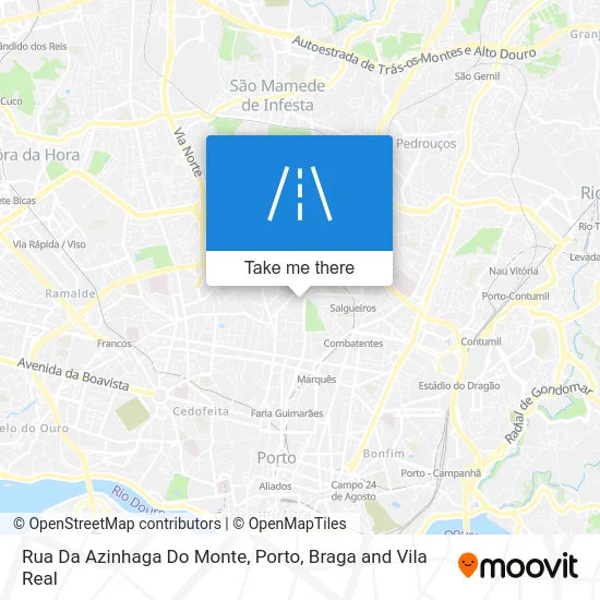 Rua Da Azinhaga Do Monte map