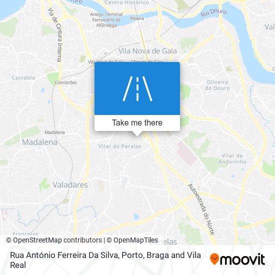 Rua António Ferreira Da Silva mapa