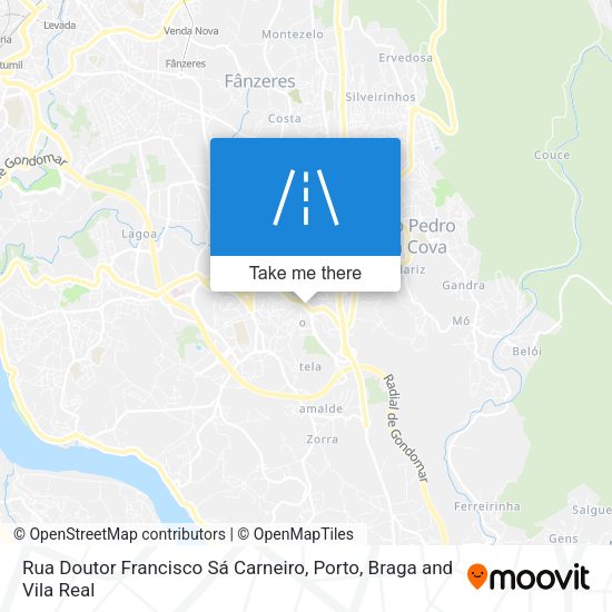 Rua Doutor Francisco Sá Carneiro map
