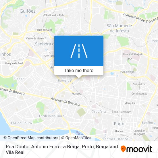Rua Doutor António Ferreira Braga map