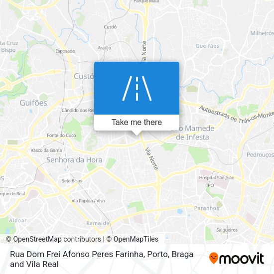 Rua Dom Frei Afonso Peres Farinha mapa