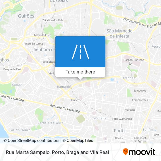 Rua Marta Sampaio mapa