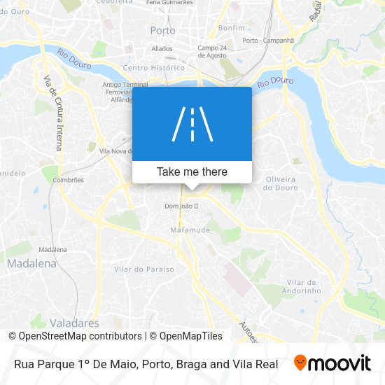 Rua Parque 1º De Maio mapa