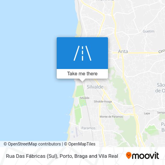 Rua Das Fábricas (Sul) map