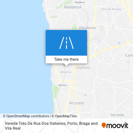 Vereda Três Da Rua Dos Italianos map