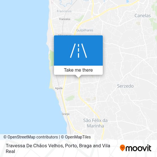 Travessa De Chãos Velhos mapa