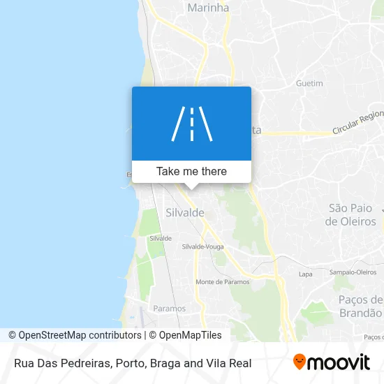 Rua Das Pedreiras map