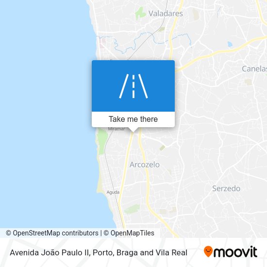 Avenida João Paulo II mapa