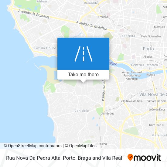 Rua Nova Da Pedra Alta mapa