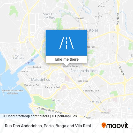 Rua Das Andorinhas mapa