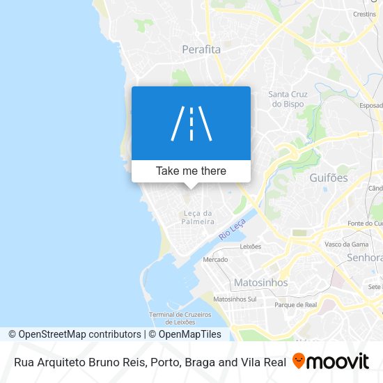 Rua Arquiteto Bruno Reis mapa