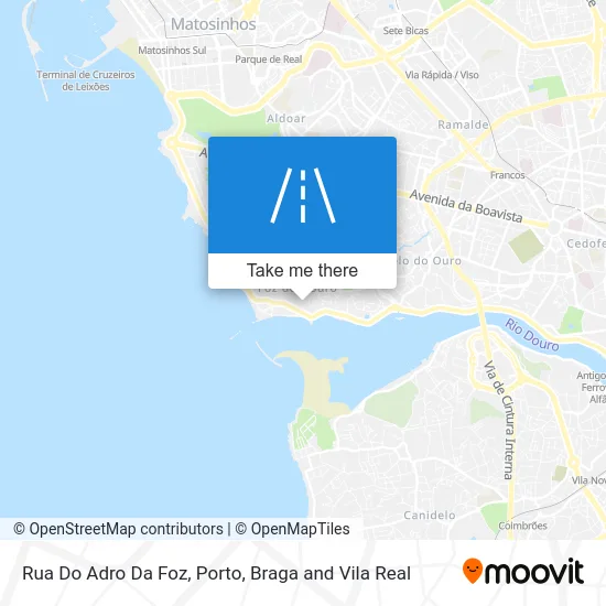 Rua Do Adro Da Foz map