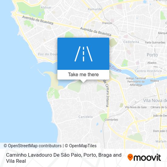 Caminho Lavadouro De São Paio mapa
