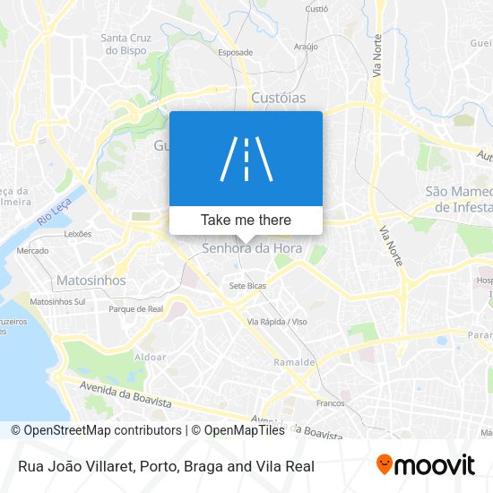 Rua João Villaret map