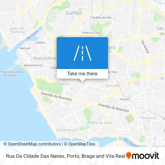 Rua Da Cidade Das Neves map