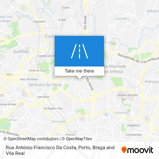 Rua António Francisco Da Costa map