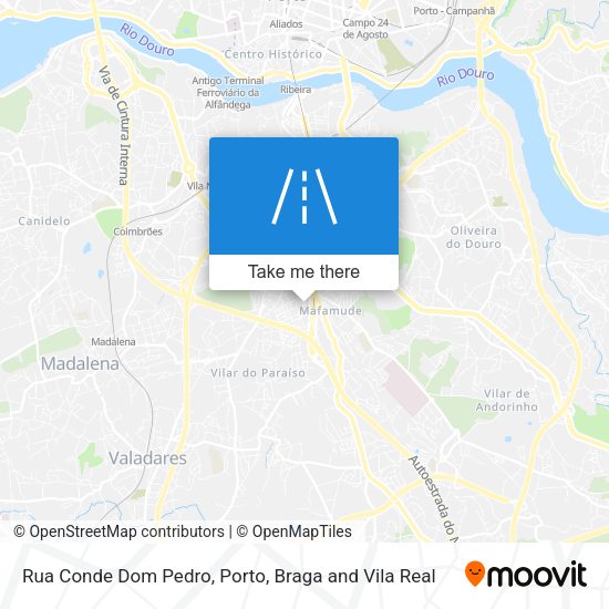 Rua Conde Dom Pedro mapa