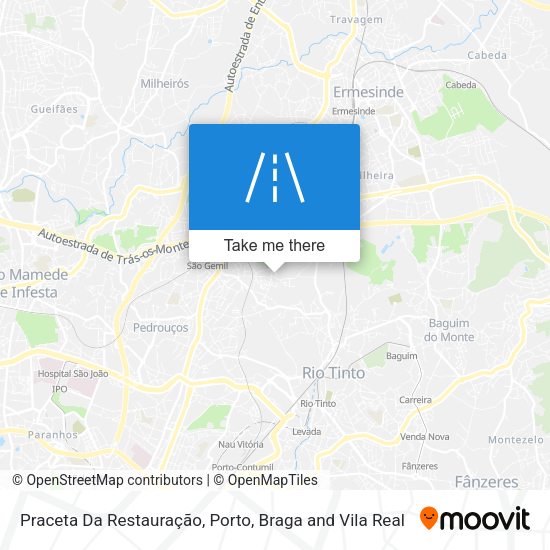 Praceta Da Restauração mapa