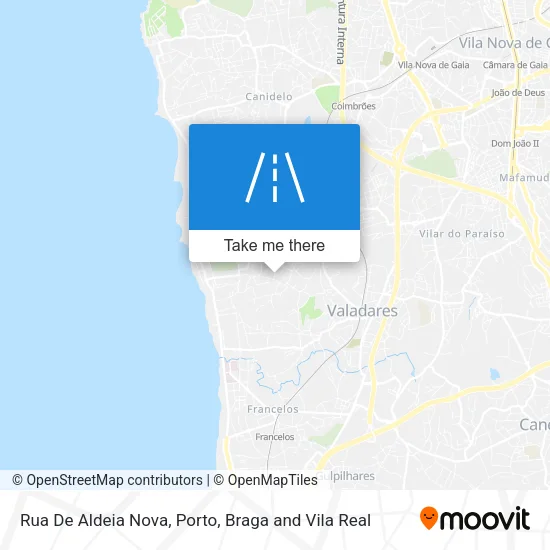 Rua De Aldeia Nova map