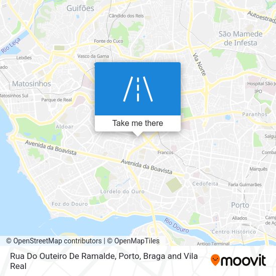 Rua Do Outeiro De Ramalde map