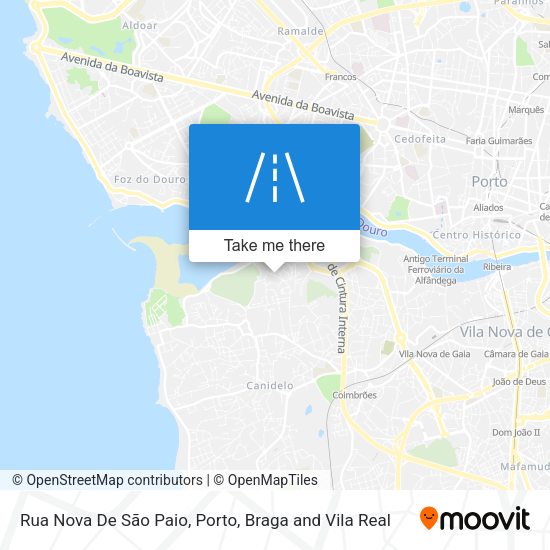 Rua Nova De São Paio mapa